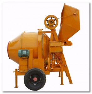 electric powered concrete mixer