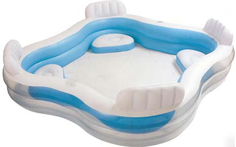 inflatable water slides with pool