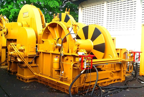 100t waterfall hydraulic winch