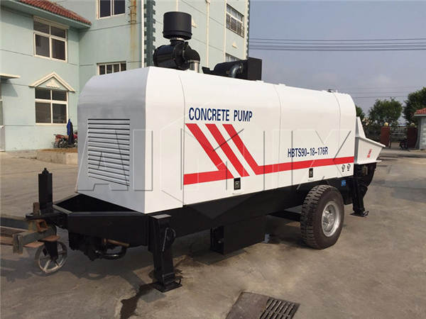 trailer concrete pump