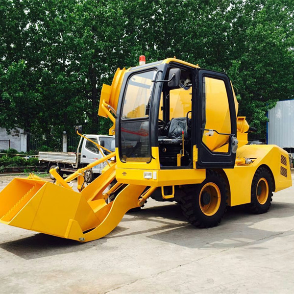 self loading concrete mixer